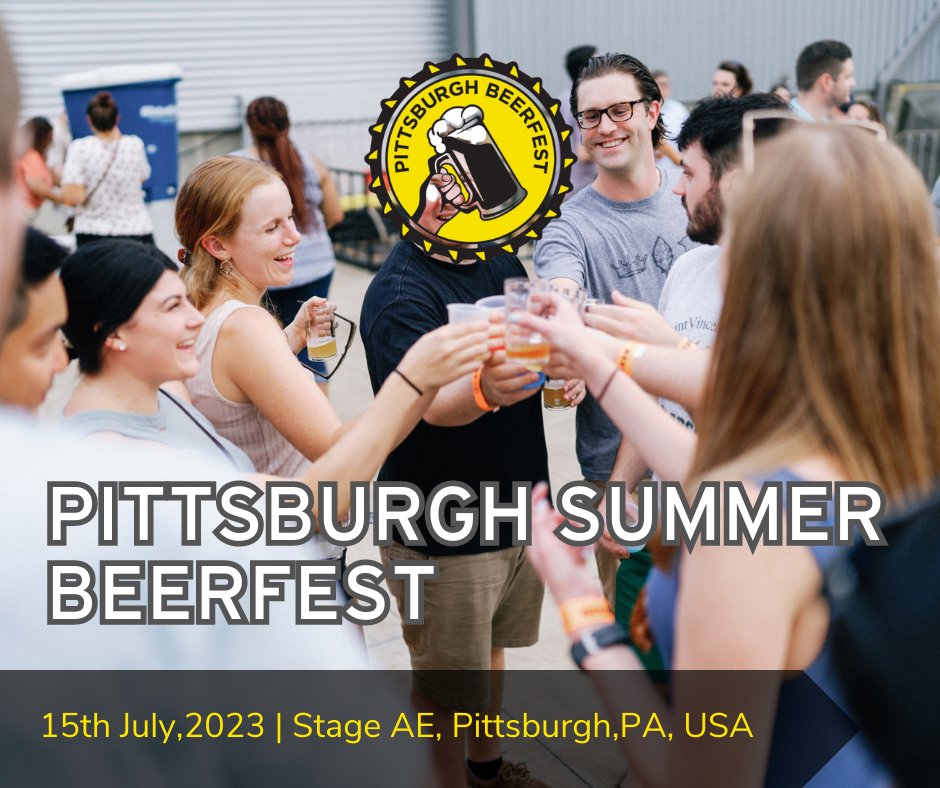 UpstateBeerTour's tweet photo. Pittsburgh Beerfest, the ultimate celebration of craft beer culture is back on 15th July. Get details - https://t.co/rvVMcdPhS5 
#pittsburghbeerfest #beerfest #beer #beerforlife🍺 #craftbeers #drinks #beerlover #cheers #craftbeerfestivals #craftbeerevents #pittsburgh #us https://t.co/kHwYZvsN1V