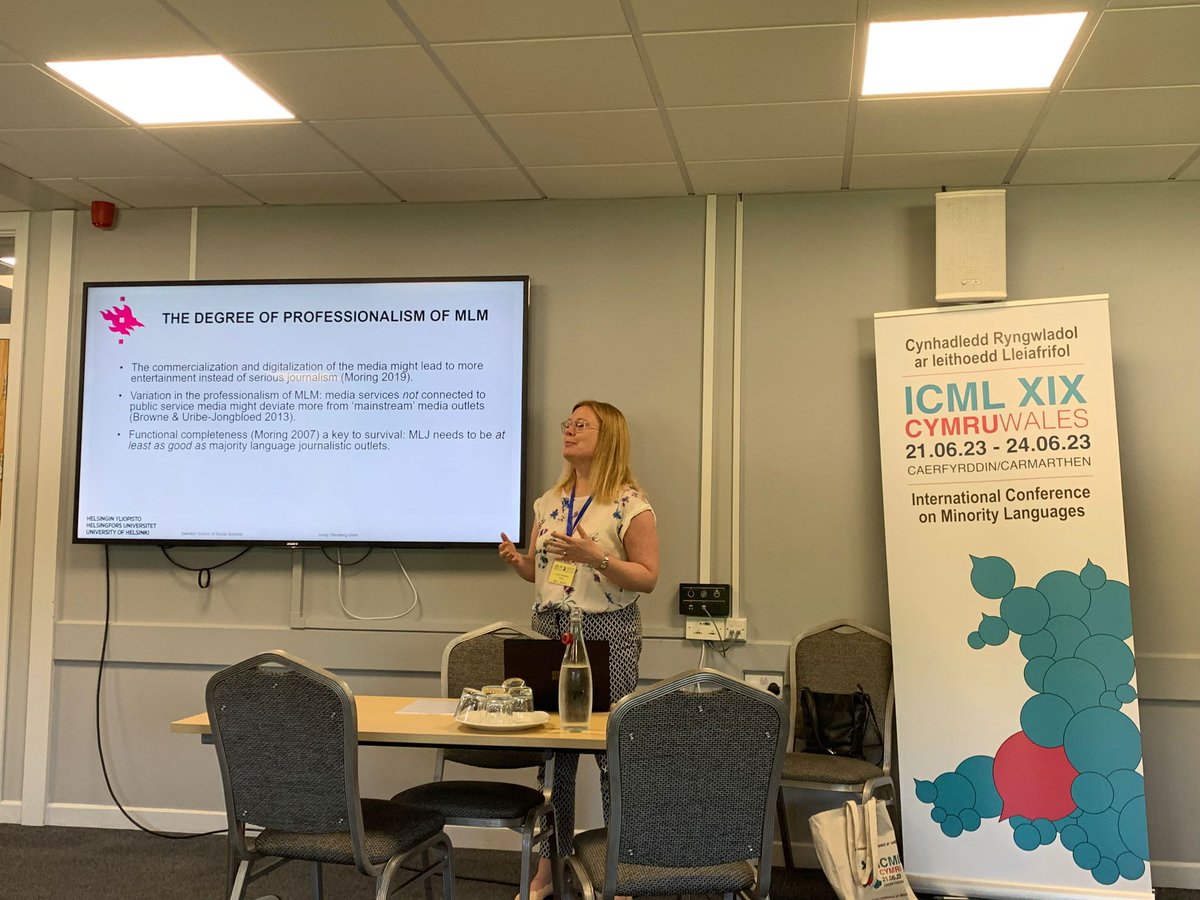 SergiodaSilesia's tweet image. What an amazing panel on journalism in minority languages we just had at @ICML2023! Thanks Jenny Stenberg-Sirén, Jakob Volgger of @DailiesMidas &amp;amp; @Muniainf for scientific input. @beavis&apos;s chairing was equally brilliant! 🙌🏻 Great to have such wonderful colleagues around me😊