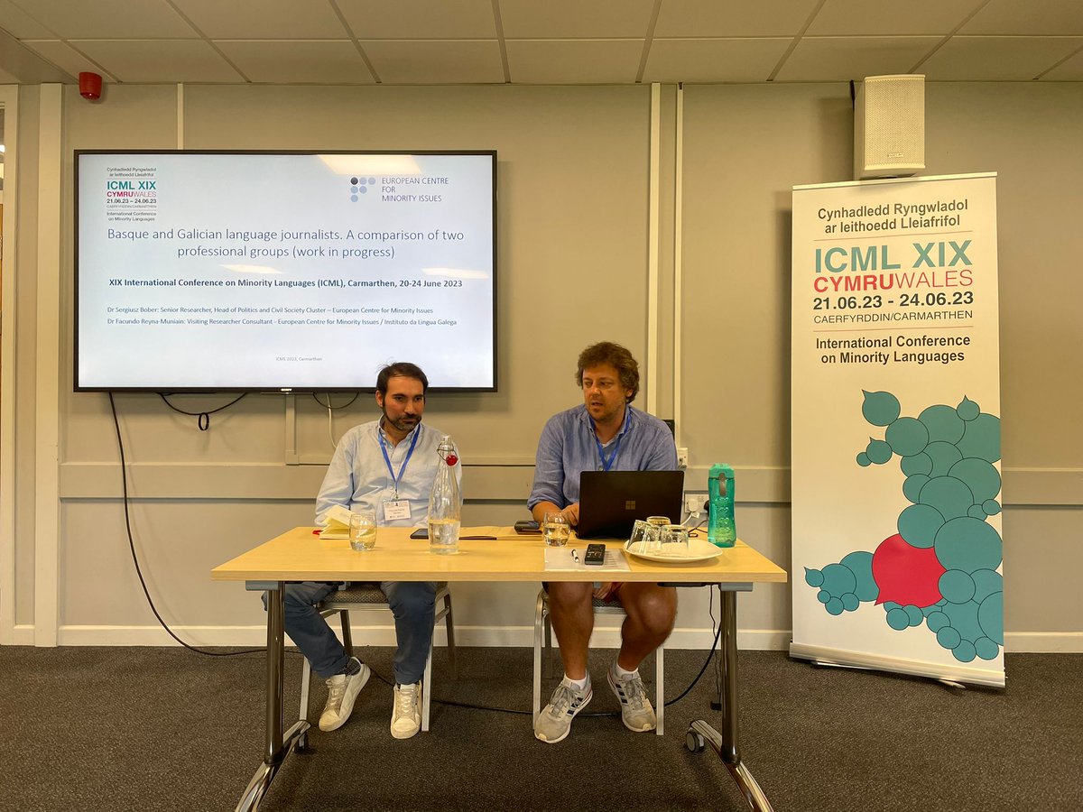 Sergiusz Bober (@sergiodasilesia) on Twitter photo What an amazing panel on journalism in minority languages we just had at <a href="/ICML2023/">ICML2023</a>! Thanks Jenny Stenberg-Sirén, Jakob Volgger of <a href="/DailiesMidas/">MIDAS - Minority Dailies Association</a> & <a href="/Muniainf/">Facundo Muniain</a> for scientific input. <a href="/beavis/">Miren Manias-Muñoz</a>'s chairing was equally brilliant! 🙌🏻 Great to have such wonderful colleagues around me😊 What an amazing panel on journalism in minority languages we just had at <a href="/ICML2023/">ICML2023</a>! Thanks Jenny Stenberg-Sirén, Jakob Volgger of <a href="/DailiesMidas/">MIDAS - Minority Dailies Association</a> & <a href="/Muniainf/">Facundo Muniain</a> for scientific input. <a href="/beavis/">Miren Manias-Muñoz</a>'s chairing was equally brilliant! 🙌🏻 Great to have such wonderful colleagues around me😊