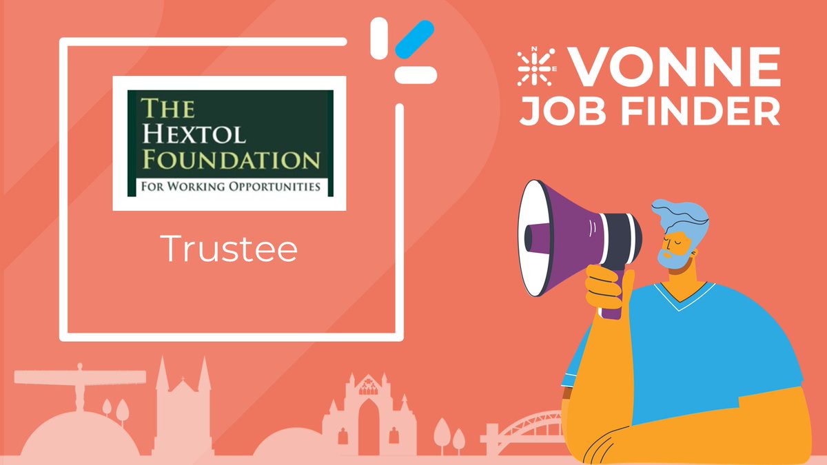 Trustee, @HextolCharity 

vonne.org.uk/vonne-jobs-det…

#CharityJobs #CharityTrustees #NorthEastJobs #NorthEastHour