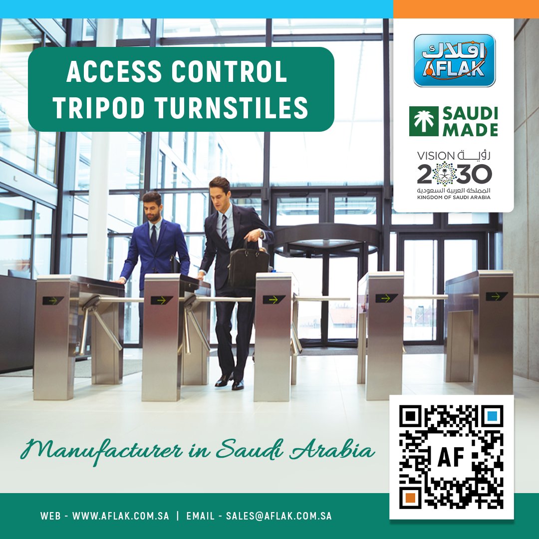 AflakElectronic's tweet image. Entry #accesscontrol solutions 🚧🚶‍♂️for your business premises 🏢 in 🌍 Saudi Arabia. Try ✅ our Tripod Turnstiles. #viewmore 🔗 bit.ly/3lNMwLF

#AflakElectronics #tripod #turnstiles #accesscontrolsystem #security #gates #entrydoor #saudimade #saudivision2030 #saudiarabia