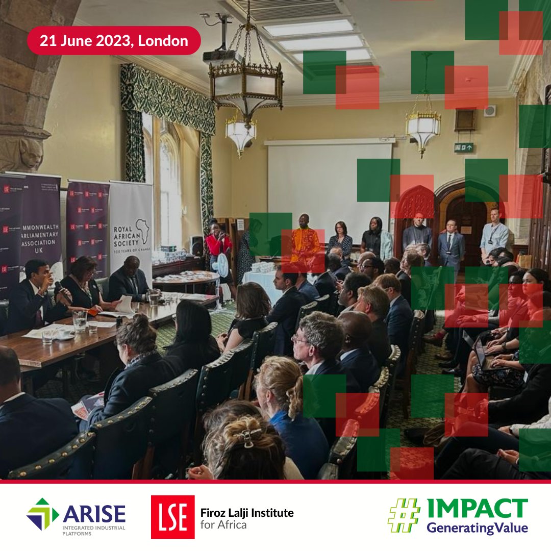 🌍 An important conference on African Industrialisation took place yesterday, hosted by @LSEAfricaSummit and @ARISE_IIP in collaboration with @royafrisoc and @CPA_UK. 
#ImpactGeneratingValue