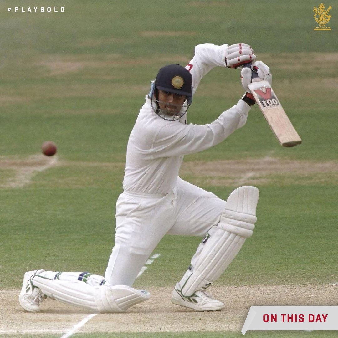 The Arrival of ✌𝐈𝐧𝐝𝐢𝐚𝐧 𝐂𝐫𝐢𝐜𝐤𝐞𝐭 𝐈𝐜𝐨𝐧𝐬 🙌

#OnThisDay in 1996,

▫️ Dada registers the highest score by an Indian on debut at Lord's - 1️⃣3️⃣1️⃣ 🫡

▫️ The Wall treats us to his textbook stroke play on arrival - 9️⃣5️⃣ 🧱

#PlayBold #TeamIndia