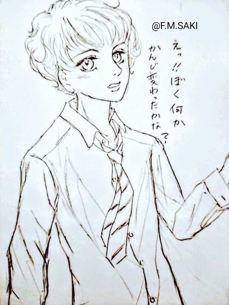 #創作男子 ぼく彩葉です お久しぶりです😌 ちゃんとペン入れして色塗りしてあげます😓