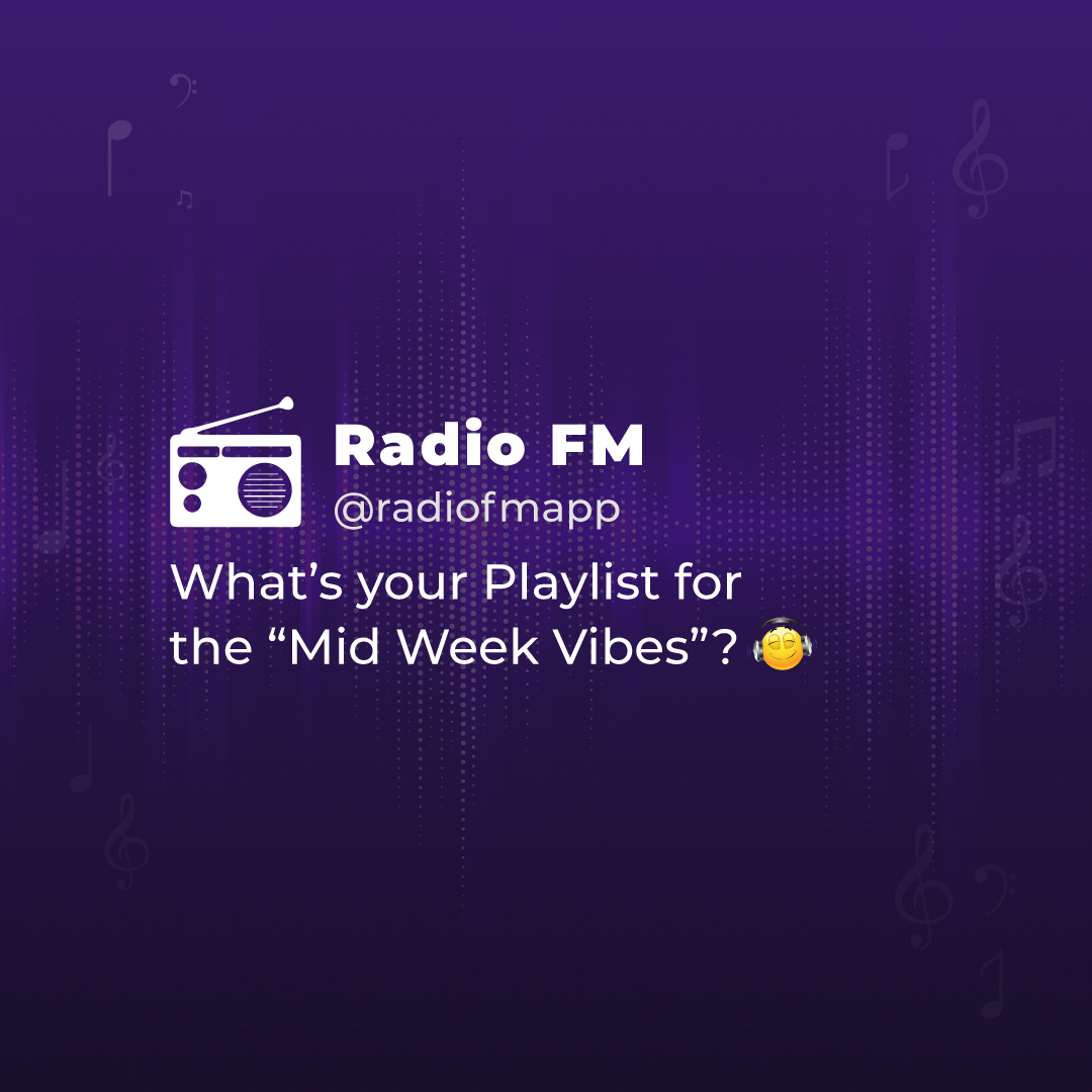 Let's kick this mid-week vibes together!! Tune in to the best hits only on Radio Fm.
.
.
.
.
#radiofmapp #radiofm #radio #podcast #musicpodcast #radiostations #appradio #weekendfun