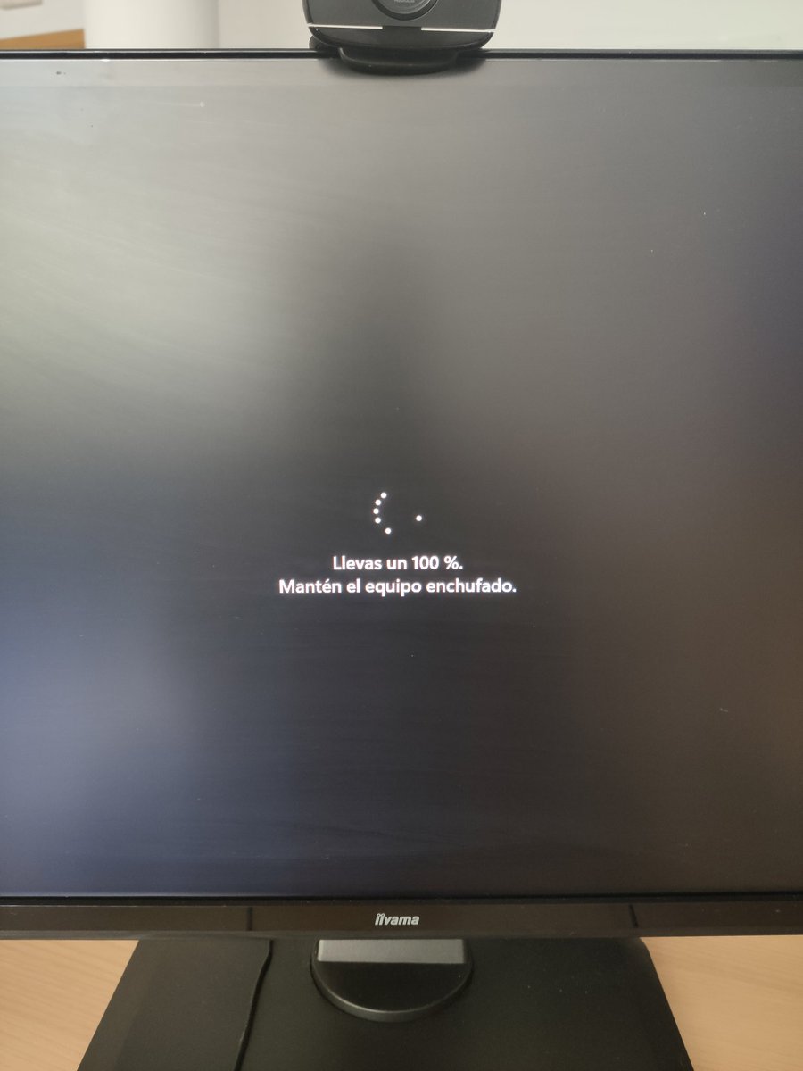 ¿Qué hace después del 100% para tardar tanto? ¿Es como el último minuto de las lavadoras?