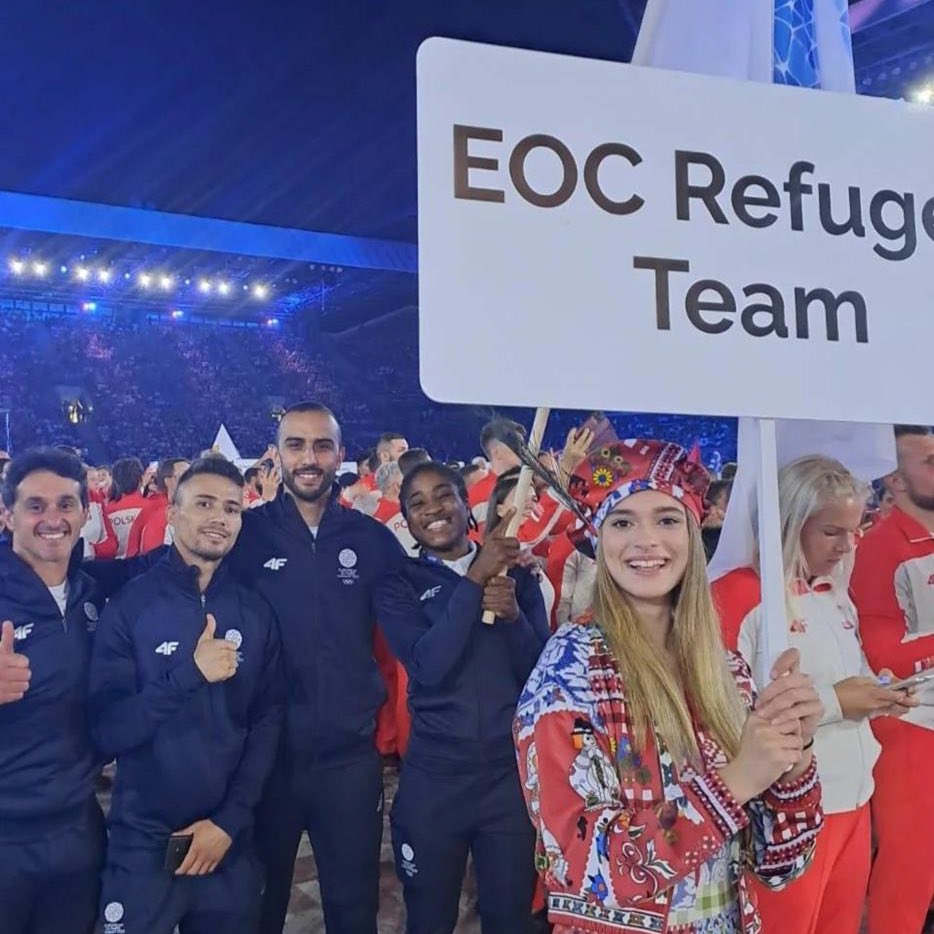 GB Boxing (@gbboxing) on Twitter photo ๐ GB Boxing training partner, <a href="/CindyNgamba/">Cindy Winner Djankeu Ngamba Ninon Mateu</a>, represented the EOC Refugee Team as their flag bearer at last nightโs European Games opening ceremony in Krakow! ๐ฅน ๐ GB Boxing training partner, <a href="/CindyNgamba/">Cindy Winner Djankeu Ngamba Ninon Mateu</a>, represented the EOC Refugee Team as their flag bearer at last nightโs European Games opening ceremony in Krakow! ๐ฅน