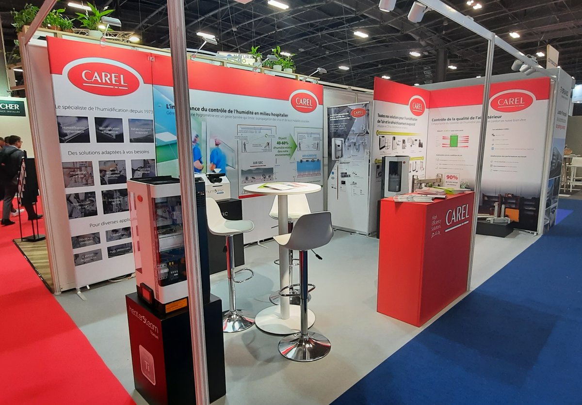 CAREL_group's tweet image. Following the scientific evidence demonstrating how correct #HumidityControl is an ally for people's health, we showcased our range of #EnergyEfficient adiabatic and isothermal #humidifiers at @parisSANTEXPO.
Learn more: bit.ly/42NNaby
#humidification #IAQ
