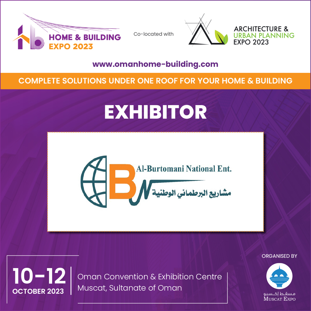 HomeBuildExpo's tweet image. We are pleased to announce Al-Burtomani National participating as an Exhibitor at the Oman Home and Building Expo taking place from 10 - 12 October 2023 at the Oman Convention &amp;amp; Exhibition Centre. For more info: omanhome-building.com
#artificialmarble #homeandbuildingexpo #oman