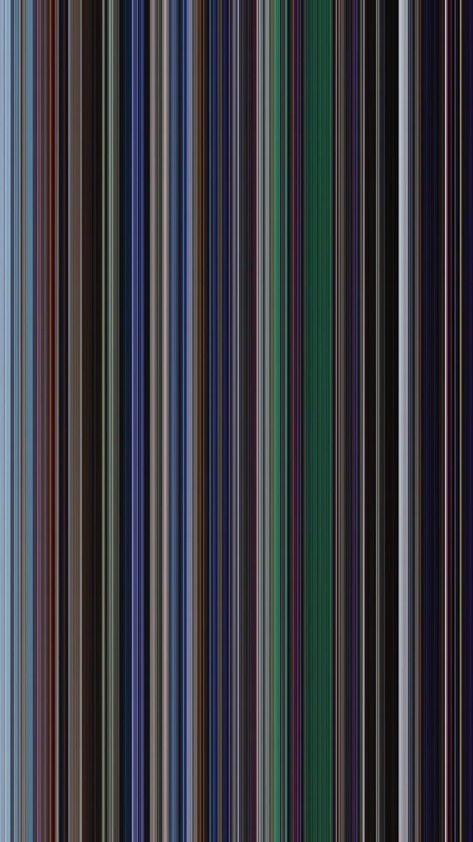 Every frame from the La La Land movie compressed to its most dominant color