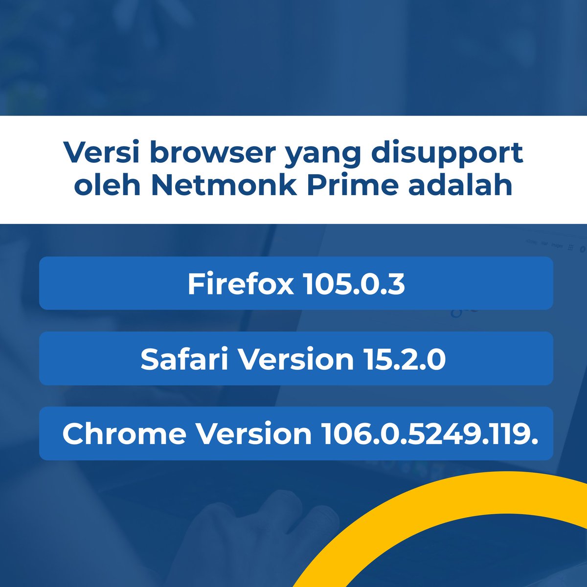 netmonk_id's tweet image. kamu tak perlu khawatir tentang kompatibilitas, karena kami hadir untuk memudahkanmu dalam monitoring jaringan dan server. 🌐🔍
Kamu bisa kunjungi di netmonk.id atau klik link di bio Instagram kita!
#NetmonkPrime #BrowserCompatibility