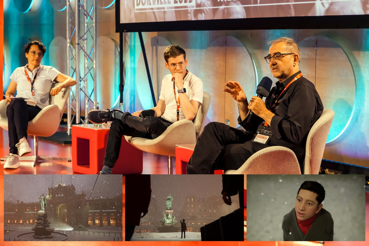 #UnrealEngine trifft Dokumentarfilm: Unser 3D Künstler <a href="/frederic_hein/">Frédéric Hein</a> und Filmemacher <a href="/SamirFilmmaker/">Samir</a> waren letzte Woche in Stuttgart beim <a href="/dokville/">Dokville</a>,  um über die Zusammenarbeit für den Dokfilm DIE WUNDERSAME VERWANDLUNG DER ARBEITERKLASSE IN AUSLÄNDER zu reden. <a href="/UnrealEngine/">Unreal Engine</a>