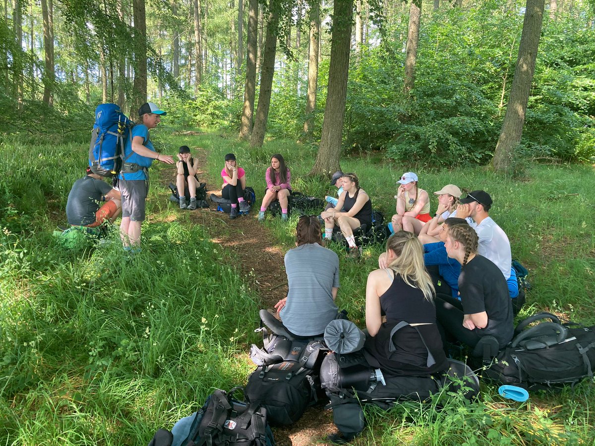 After a crazy morning of sorting missing shoes, repacking bags (without the tupperware), assurances that the tent will fit, that waterproofs are a necessity even though it isn't raining and an emergency french plait salon. The #Bronzedofe is underway! #baldragon #dofescotland