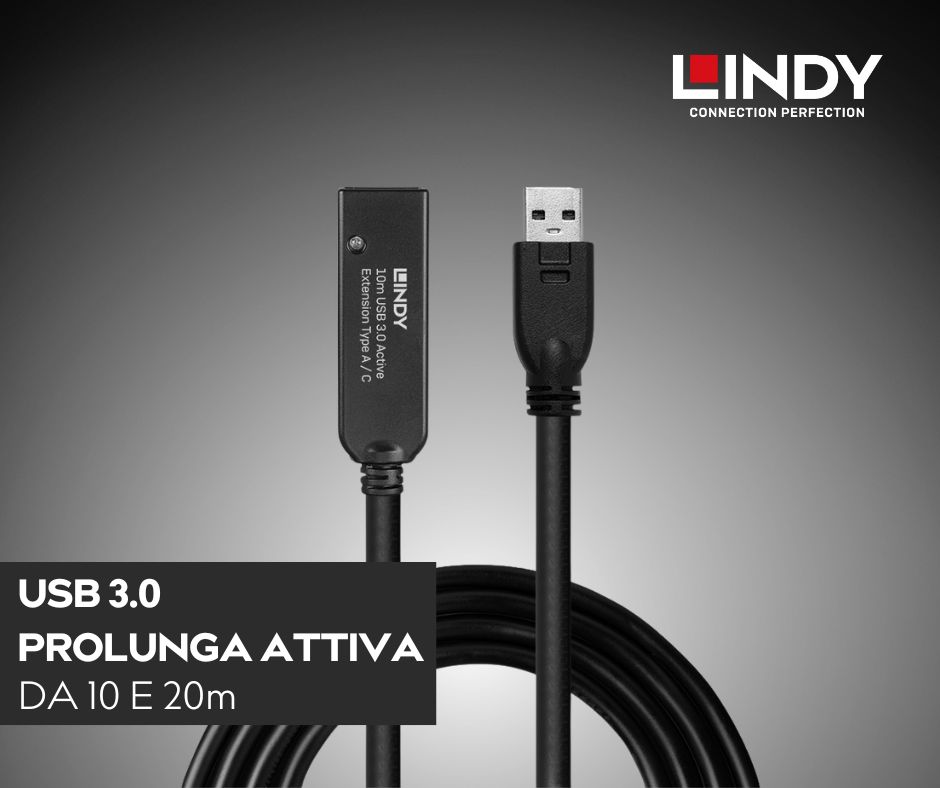 LINDYITALIA's tweet photo. La prolunga attiva USB 3.0 da tipo A a C è un cavo attivo ad alte prestazioni che consente di accedere a dispositivi USB con connettori di tipo C, come webcam o dispositivi di archiviazione. 
Scopri i prodotti su https://t.co/Gmo24ezYCM No. 43375 -76
#Lindy https://t.co/6efzVcF1mo