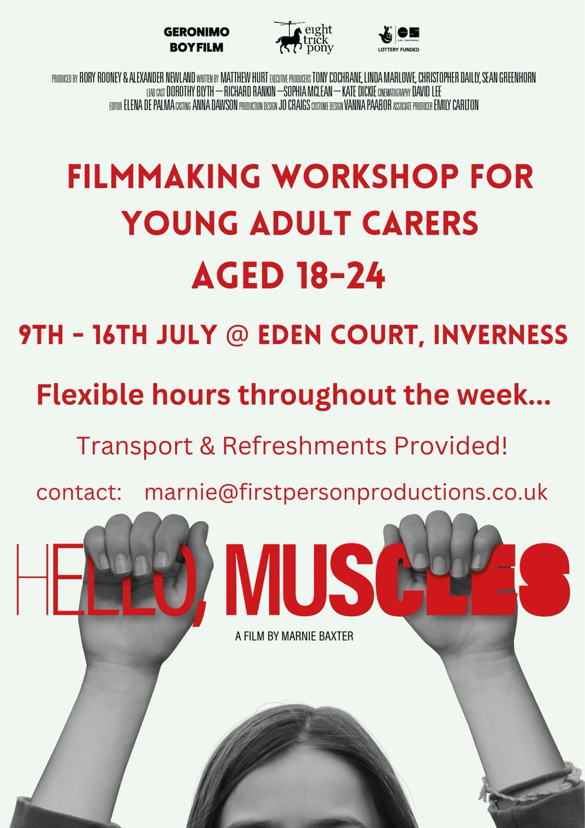 Hello, Muscles (@muscleshello) on Twitter photo Calling all #youngadultcarers in the #Inverness area! Filmmaking workshop in July, contact us via twitter or at marnie@firstpersonproductions.co.uk if you're interested! <a href="/EdenCourt/">Eden Court Highlands</a> <a href="/Connectingcarer/">ConnectingCarers</a> Calling all #youngadultcarers in the #Inverness area! Filmmaking workshop in July, contact us via twitter or at marnie@firstpersonproductions.co.uk if you're interested! <a href="/EdenCourt/">Eden Court Highlands</a> <a href="/Connectingcarer/">ConnectingCarers</a>