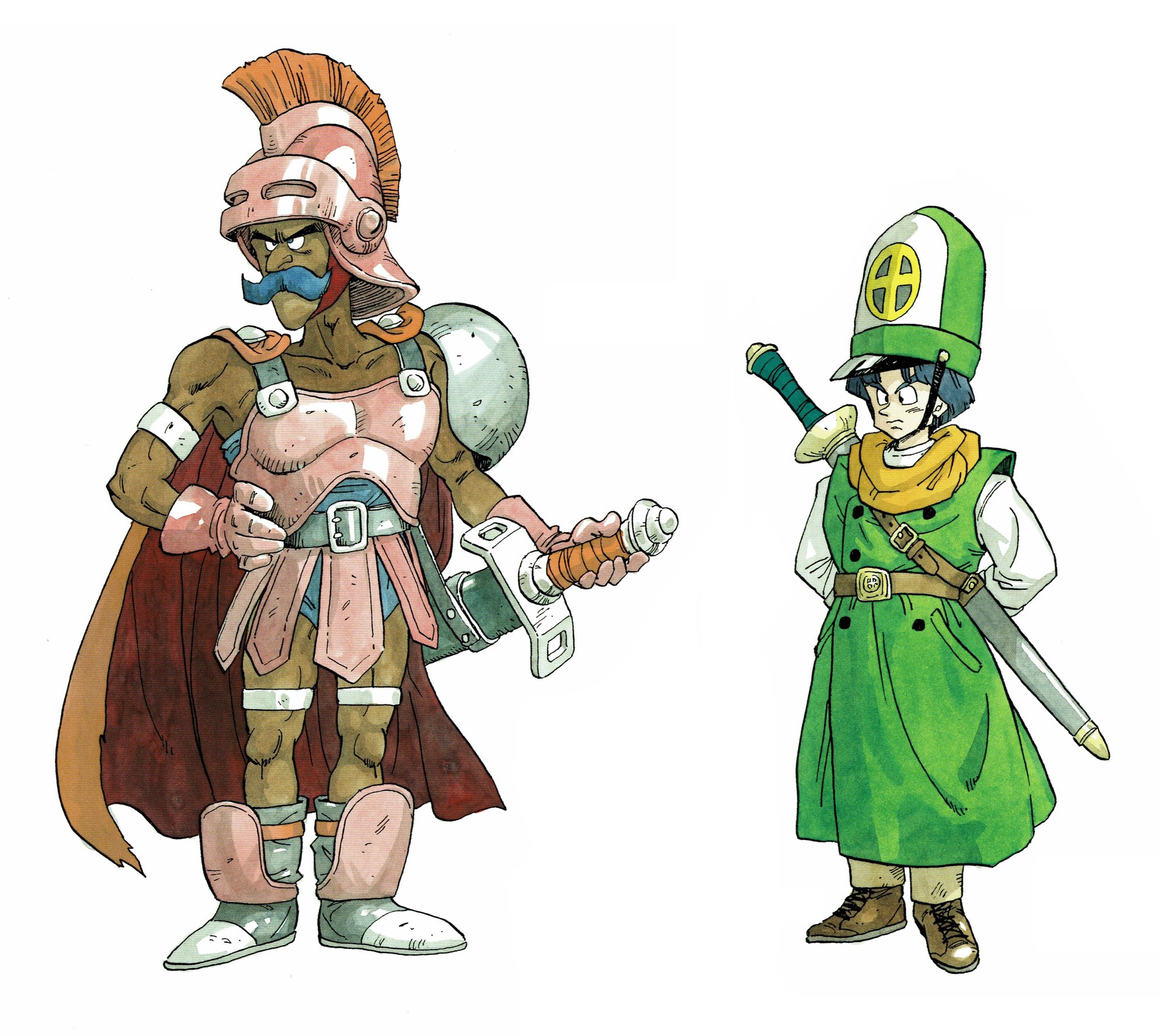 VideoGameArt&Tidbits on X: Dragon Quest III - character artwork