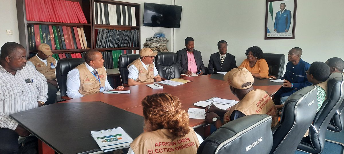 NCD is playing host to the AU Election Observation Mission to Sierra Leone at the Commission's Resource Centre at its headquarters at Youyi Building in Freetown.