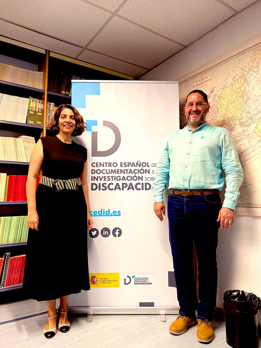 DannyYahary's tweet photo. Esta mañana he visitado el @CEDID_dis  Centro Español de Documentación e Investigación sobre Discapacidad, nos recibe la Dra. @ccarmen_marquez  Directora del CEDID_dis. 
Hemos conversado sobre las actividades y funciones del Centro, sobre todo sobre la importancia del mismo para brindar soluciones prácticas desde la Investigación a situaciones que de alguna forma vulneren los Derechos de las Personas.
Un espacio de más interesante, cuya reproducción en el contexto paraguayo 🇵🇾 sería de mucha utilidad.

Gracias por tan cordial recibimiento a todos y todas las personas que hacen el CEDID_dis, en especial a la Dra. Carmen Márquez.
🇵🇾🇪🇸