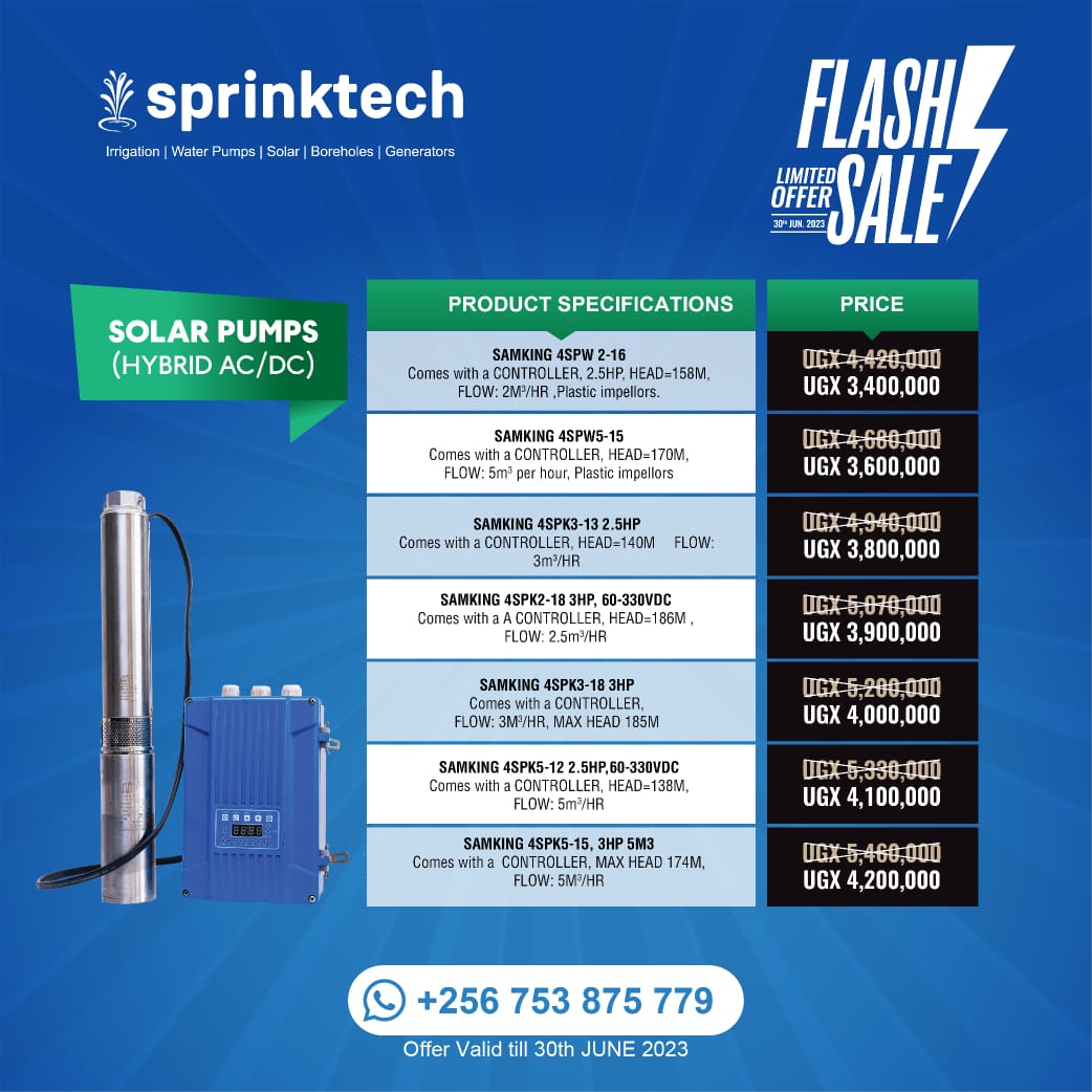 sprinktech's tweet photo. Don't wait any longer—get yours today!
It is time to stop burning fossil fuels and start using the power of the sun. Sprinktech has a solar pumps to suit your needs.
#yourperfectpartner #irrigation #Solar #irrigation https://t.co/9jlifPPJKk