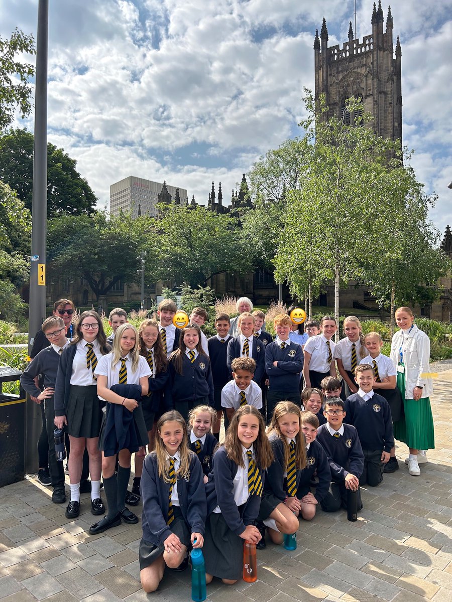 Year 6 are visiting Manchester Cathedral today for their leavers service. ✝️🙏⛪️ #manchestercathedral