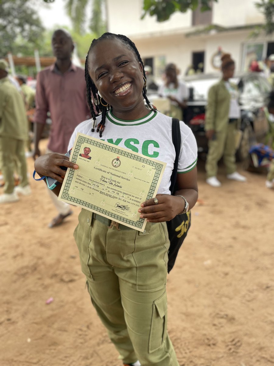 Thank you @officialnyscng #PostNYSC