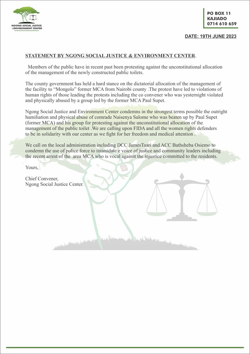 SOCIAL JUSTICE CENTERS GBV Committee. tweet media