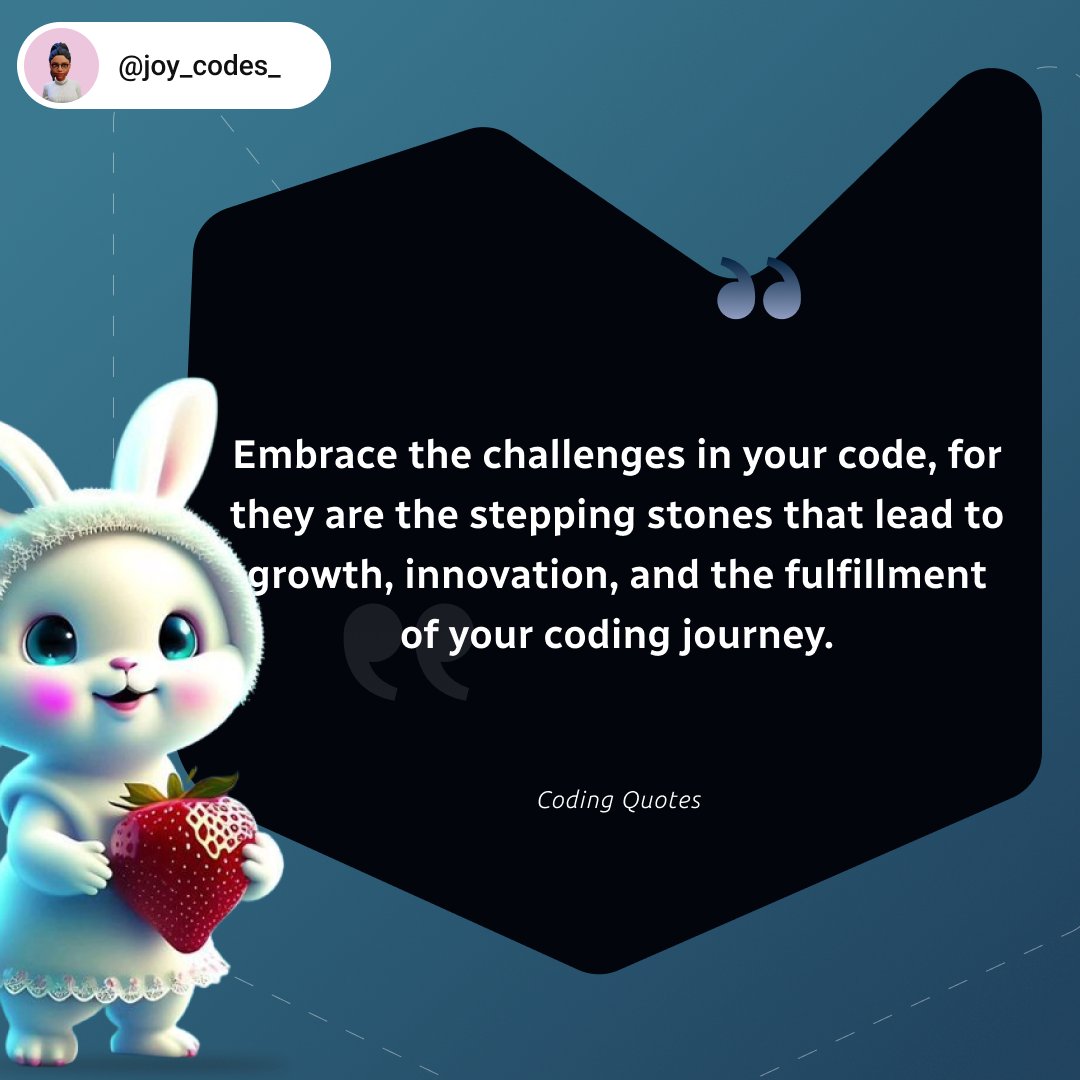 Joy33676407's tweet image. Coding quote 502📲
.
#codingquotes #fluttercommunity #futterdeveloper #flutter #javascript #codingtips #quoteoftheday  #coding