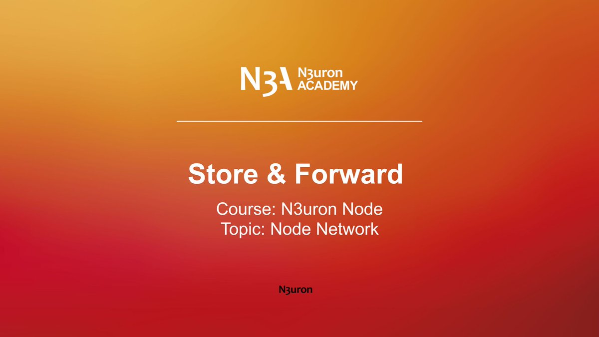 🙌 Introducing N3uron Store & Forward mechanism! Learn how to ensure data integrity and eliminate loss during communication failures. Watch the video:
👉 bit.ly/3Xigxl7

#N3A #Store&Forward #IIoT #IndustrialAutomation #Industry40 #industrialIoT #N3uron