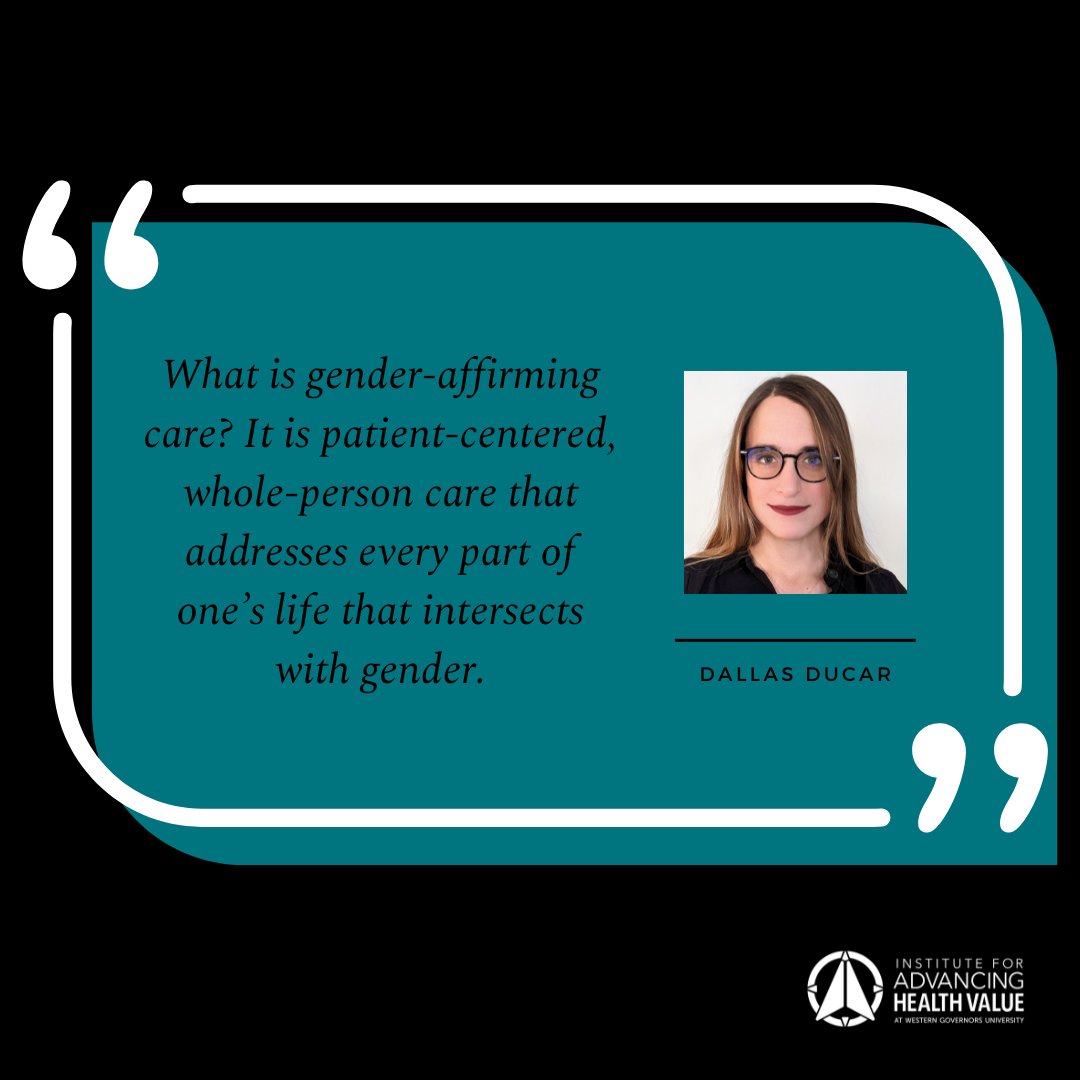 Gender-affirming care offers a model for all of health care, one that is patient-centered and based on the human story.

#GenderAffirmingCare ##LGBTQhealth #ValueBasedCare #HealthEquity

racetovalue.org/the-truth-and-…