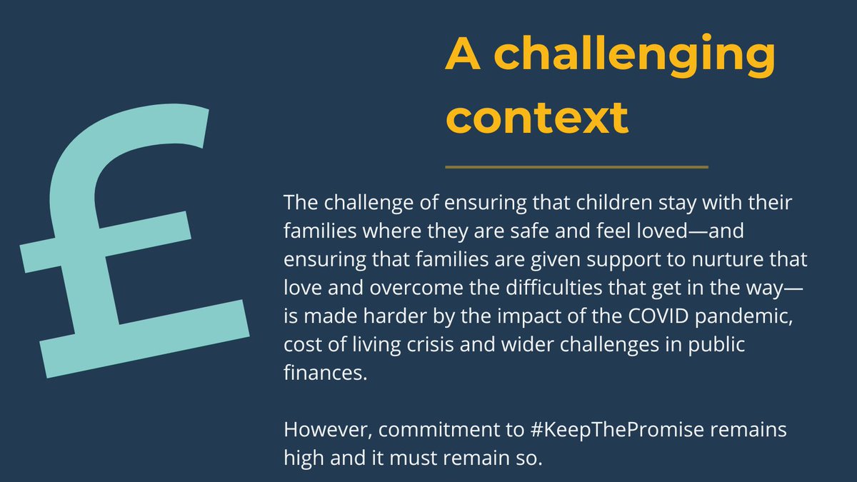 ↗️ Work to #keepthepromise is happening in a challenging context that was not anticipated in 2020. The Promise Oversight Board recognised this in Report TWO, whilst also making clear that it makes the need for change even more necessary.