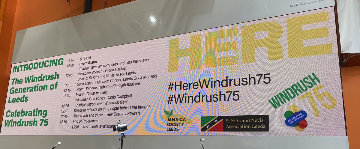 Today we celebrate 75 Years of the Windrush Generation of Leeds ⁦⁩ hosted by ⁦@JamaicaLeeds⁩. A vibrant and joyful atmosphere here at ⁦@KirkgateMarket⁩ ⁦@ace_thenorth⁩ ⁦@_YourCommunity⁩ ⁦@Child_Leeds⁩ ⁦@onedanceuk⁩ ⁦@LeedsCommFound⁩