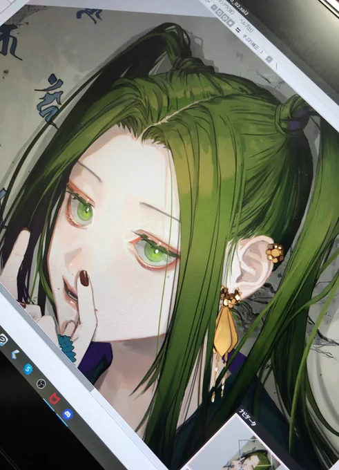 髪の分け目描いたらめちゃくちゃ可愛くなった