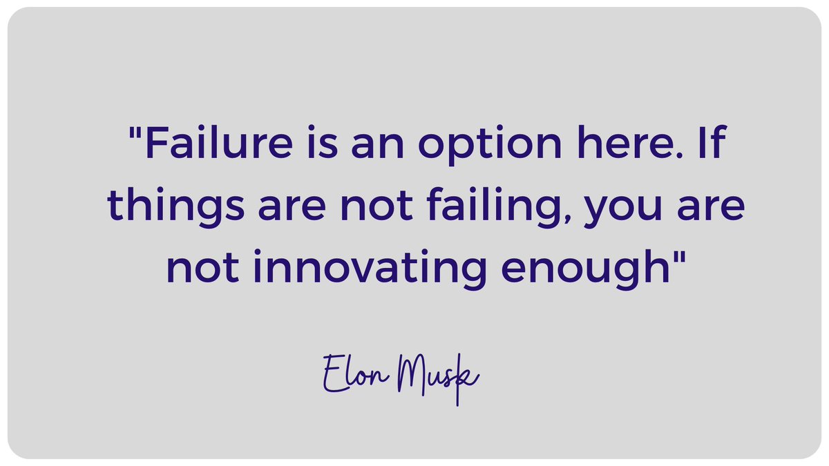 Embrace failure.

• Every failure brings me closer to success.

• Failure is a chance to learn.

• Fail fast, learn fast.