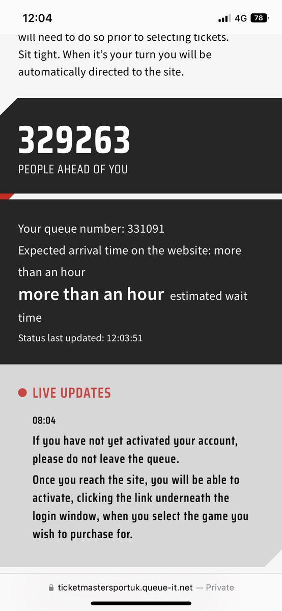 Been sat on the website since half 10 so much for it being “random” same shit every year 🙄 #NFLTickets