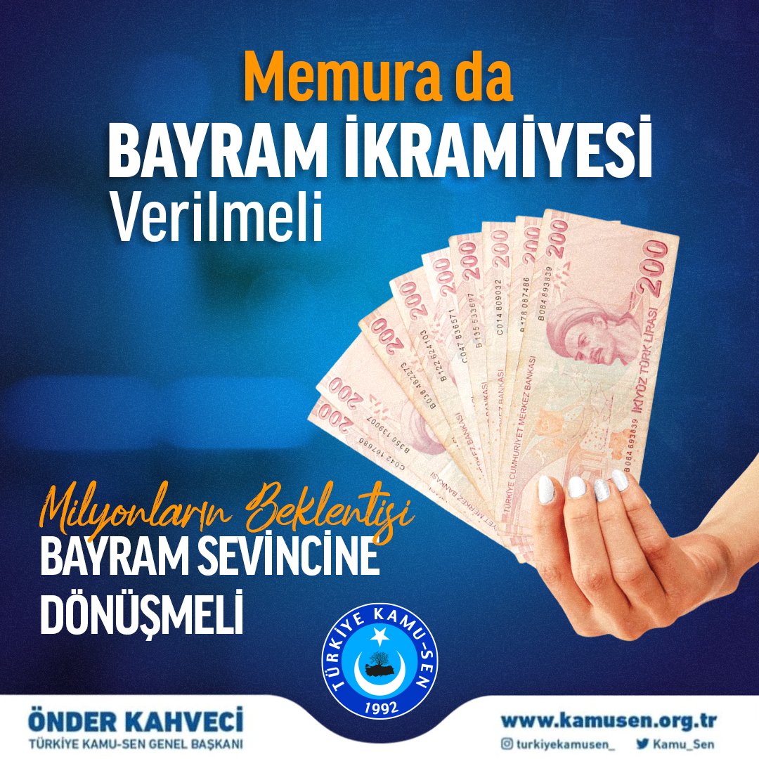 pinarayranci's tweet photo. Memurlar da devletin görevlisi olarak bu ödemeyi herkes kadar hak etmektedir. Memurlarımıza bayram ikramiyesi ödenmesi, son derce insani ve eşitlik ilkesinin gerektirdiği haklı bir taleptir. https://t.co/tLIeMLhpJU