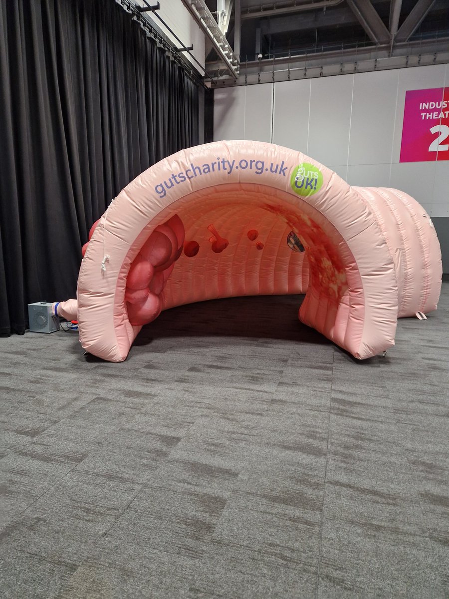 Couldn't go home without a photo of the @GutsCharityUK inflatable colon! #BSGLIVE23