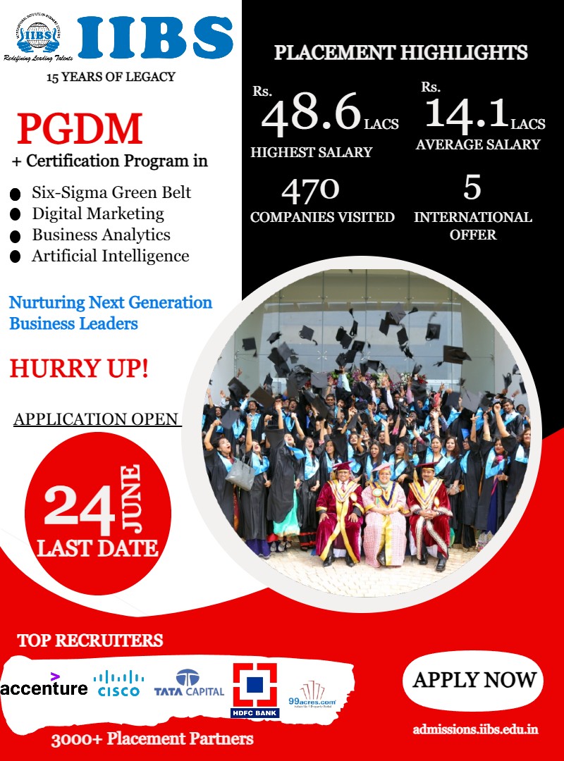 iibsonline's tweet image. 🌟 Don't Miss Out! Last Chance to Apply for Our Exceptional PGDM Course! 🎓 📢 Hurry and apply now! - admissions.iibs.edu.in

#iibs #PGDMAdmissions #LastDateToApply #FutureLeadership  #pgdm #MBAadmissions #admissions #admissions2023 #AdmissionsOpen #pgdmadmission #PGDMAd #MBA