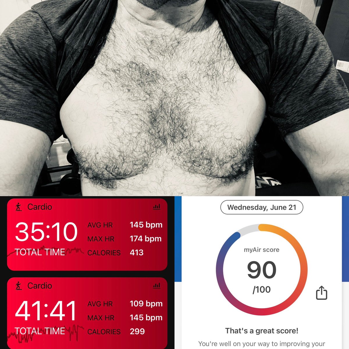 Thursday circles done… Back/triceps followed by swing dancing. 712 total calories in 76 minutes… Silver fox headed for the showers. 

🦊💥🔥💦🍌

#flexingwriters #thisis51