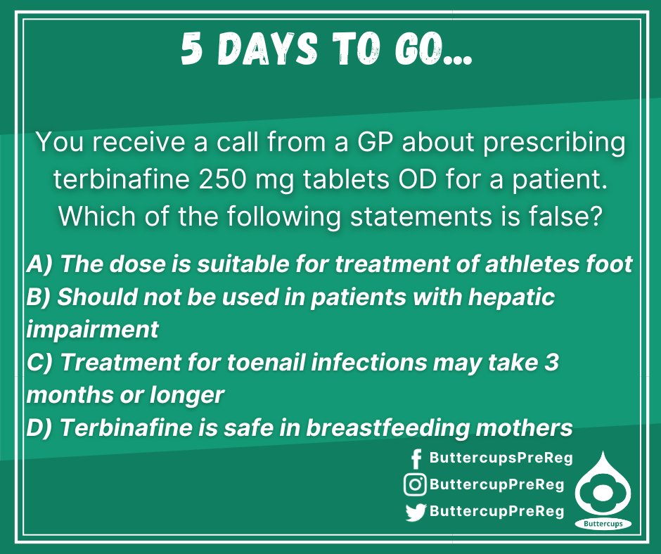 With 5 days to go, which piece of advice would you NOT be giving to a healthcare provider?
#ExamReady #TraineePharmacist #PharmacistsOfTheFuture #Pharmacy #YouGotThis #BCCountdown