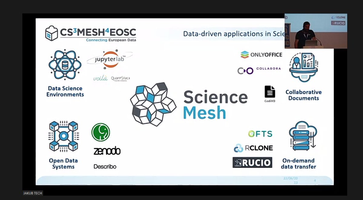 Watching live the #CS3MESH4EOSC @cs3org Final Event 🎙 #ScienceMesh – Unlocking Open Science and Collaborative Research Landscape

Details: cs3mesh4eosc.eu/news-events/ev…

#ONLYOFFICE is a part of the #sciebo and #CERNBox projects being used for online doc collaboration.