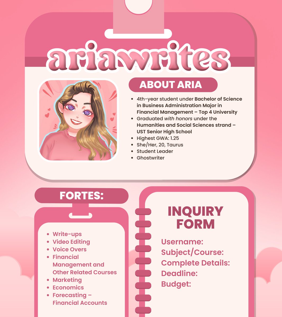 aria 🌸 open ! tweet media