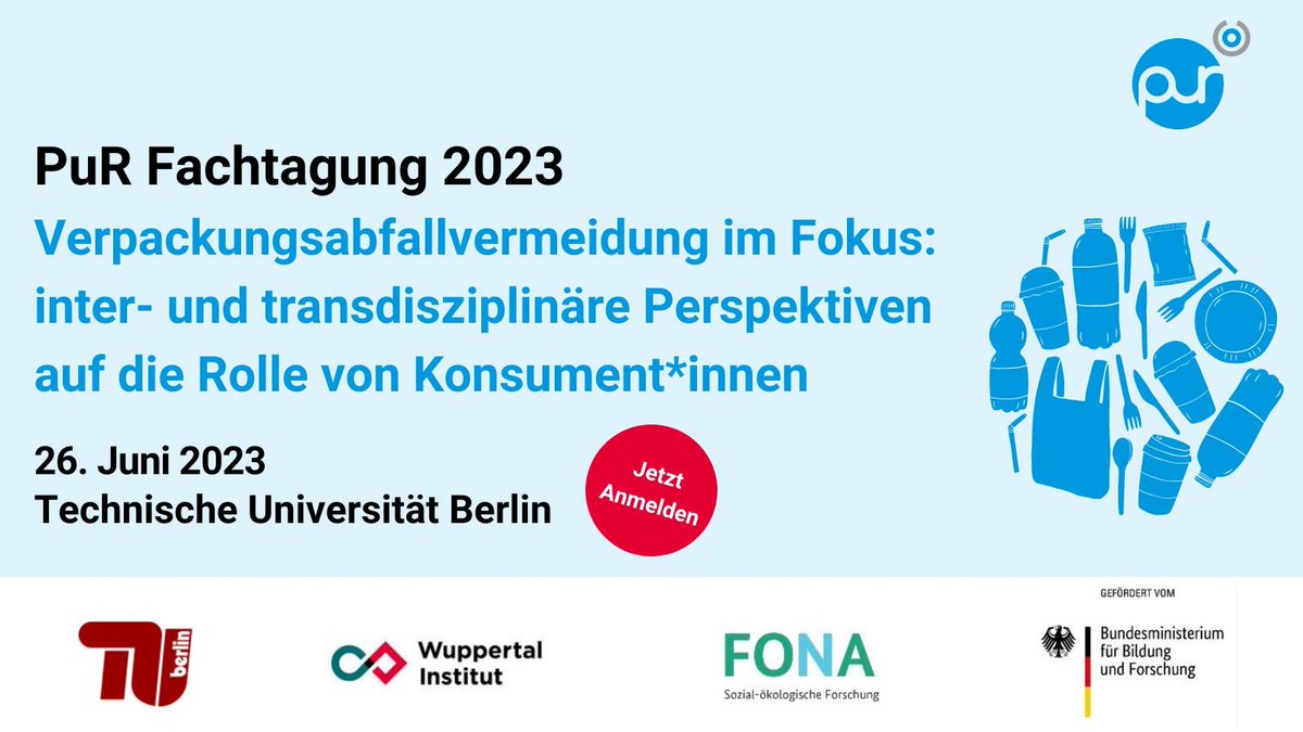 Die letzten Vorbereitungen laufen! 🥳Am 26. Juni findet unsere Tagung statt. Neben Austauschmöglichkeiten 👥, erwartet euch ein Rahmenprogramm mit Praxispartnern aus Kunst, Wirtschaft und Verbraucherbildung. Direkt zur Anmeldung: eveeno.com/pur-fachtagung 
Wir freuen uns auf euch!