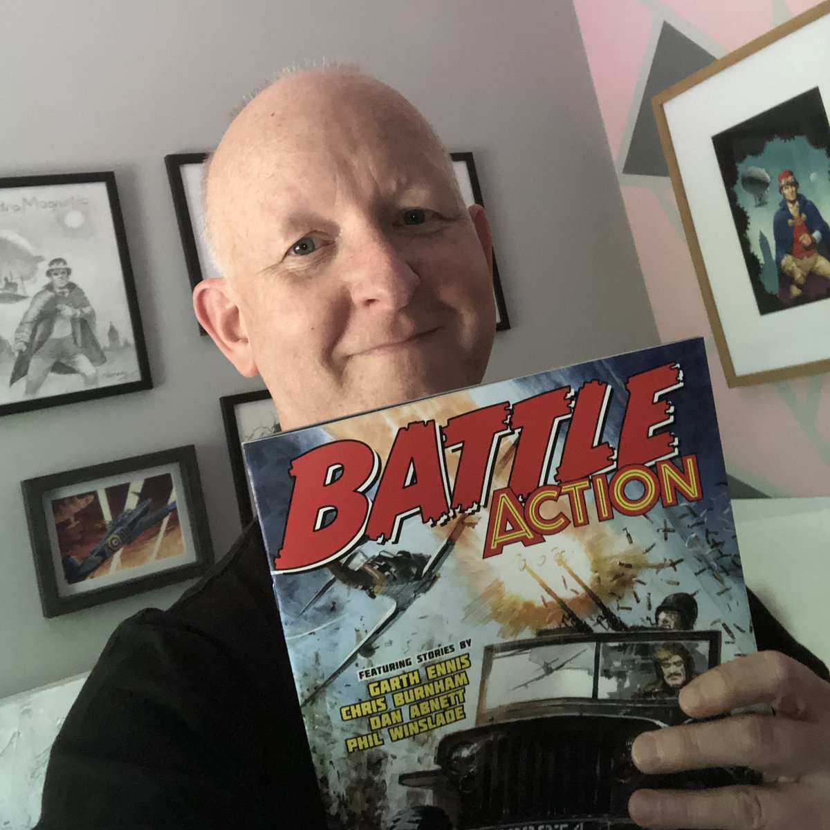 MaximizedComics's tweet photo. Today’s comic delivery featuring Crazy Keller/Hot Wheels and D-Day Dawson. #comic #warcomic #BattleAction https://t.co/zsOrHb9Gay