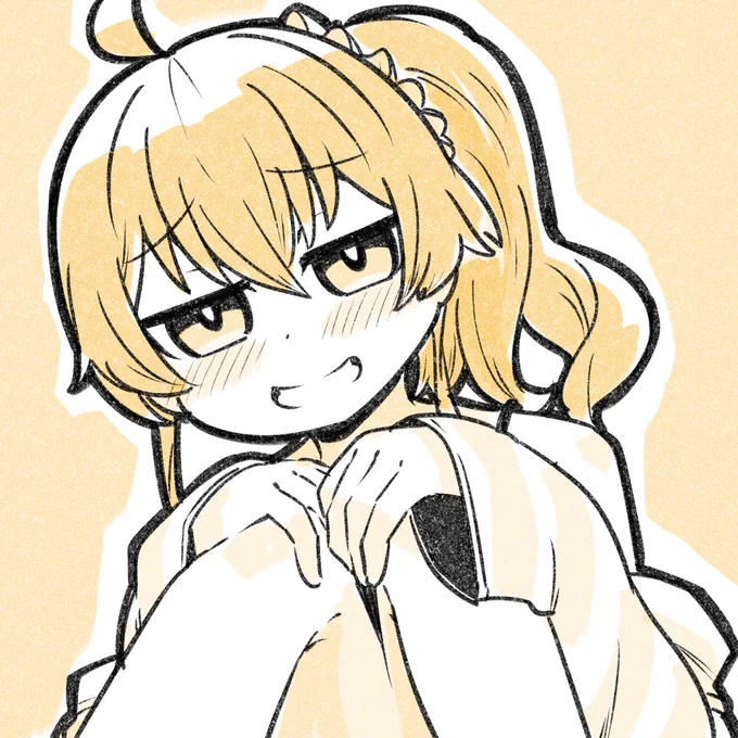 座ってる構図の練習がてら 健屋花那さん 朝ノ瑠璃さん 夏色まつりさん のお三方を描きました