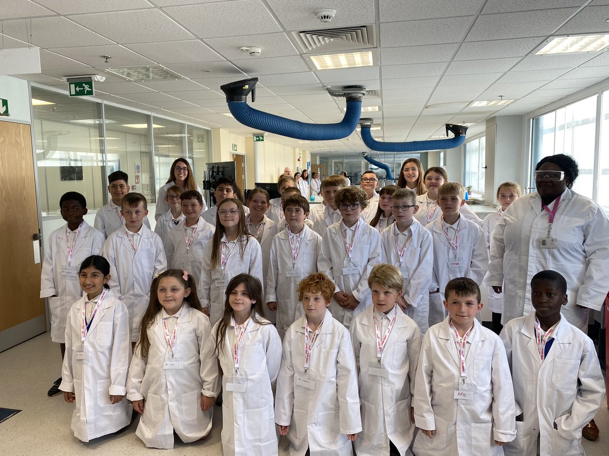 childrensuni's tweet photo. Children from @MerseyDeltaY5 are spending the day as “Future Scientists” at @ThisIsReckitt Hull. They have their lab coats on and are ready for a great day! 
#FutureScientists https://t.co/vI6juzxVsa