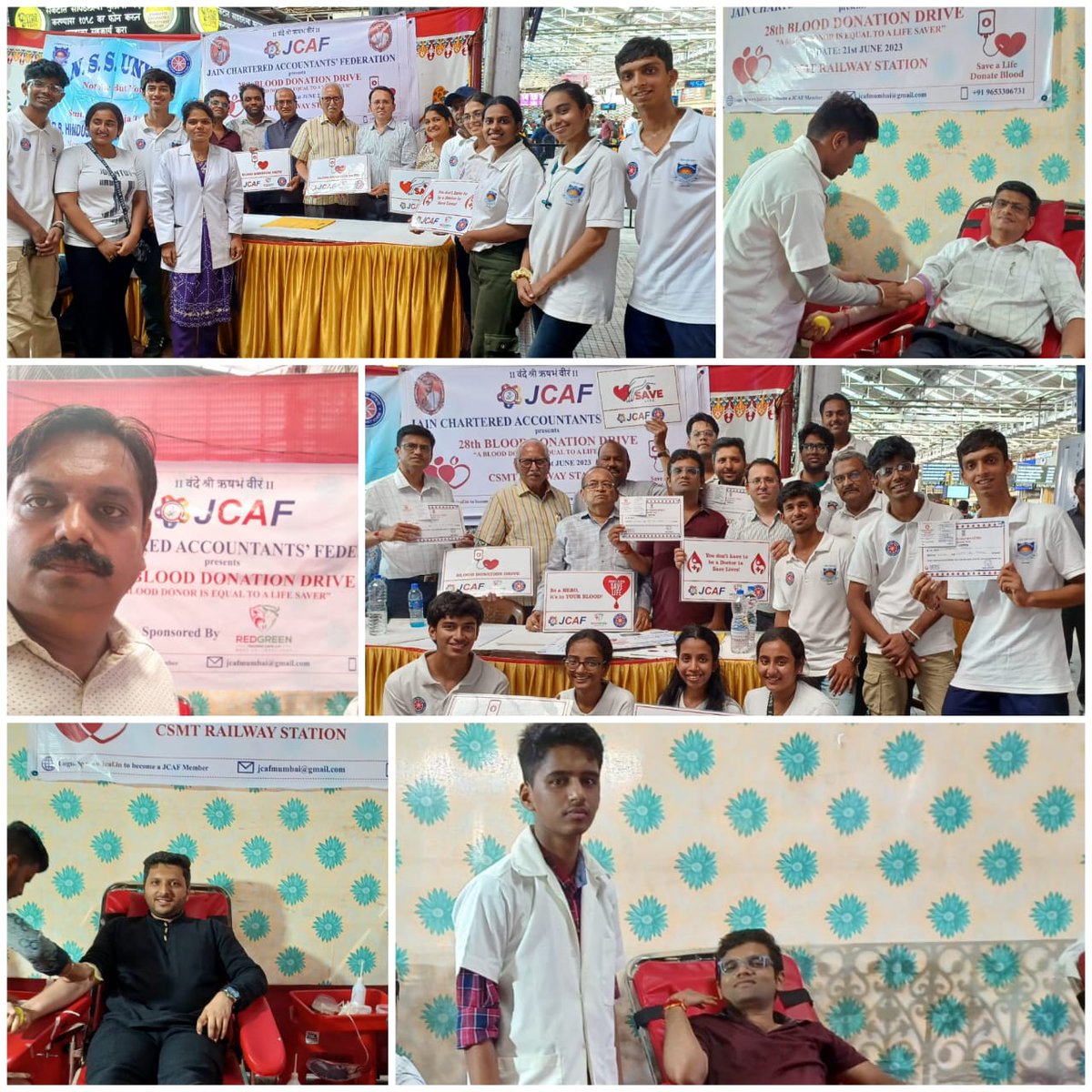121 units of Blood were collected at the 28th Blood Donation Drive at CSMT Station on 21st June 2023.
.
.
.
#blooddonation #blooddonationcamp #blooddonationdrive #donateblood #donatebloodsavelives #blooddonors #blooddonate #donatebloodsavelife