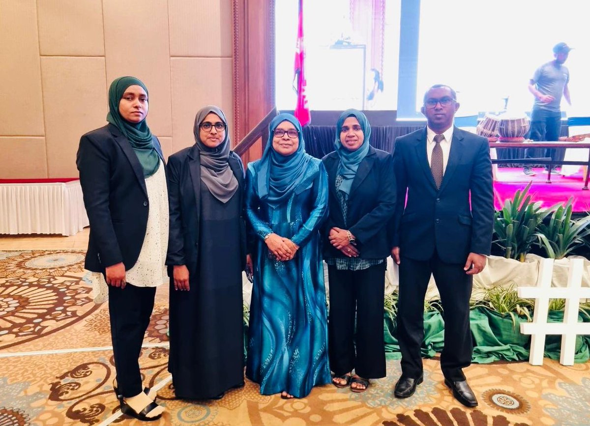 Ministry of Education (@moedumv) on Twitter photo State Minister <a href="/fathseer/">Fathimath Naseer</a> attended the Sub-regional launch event of the "UNESCO policy guide Addressing Hate Speech through Education: a guide for policy-makers", held in Kathmandu, Nepal on the occasion of the International Day against hate expression. State Minister <a href="/fathseer/">Fathimath Naseer</a> attended the Sub-regional launch event of the "UNESCO policy guide Addressing Hate Speech through Education: a guide for policy-makers", held in Kathmandu, Nepal on the occasion of the International Day against hate expression.