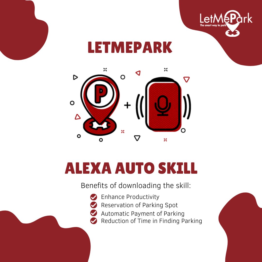 Unlock a seamless driving experience with LetMePark's Alexa Auto Skill! Say goodbye to parking headaches and hello to enhanced productivity. Reserve spots, breeze through payments, and reclaim your time on the road. Download now! #letmepark #parking #alexaskill #productivity