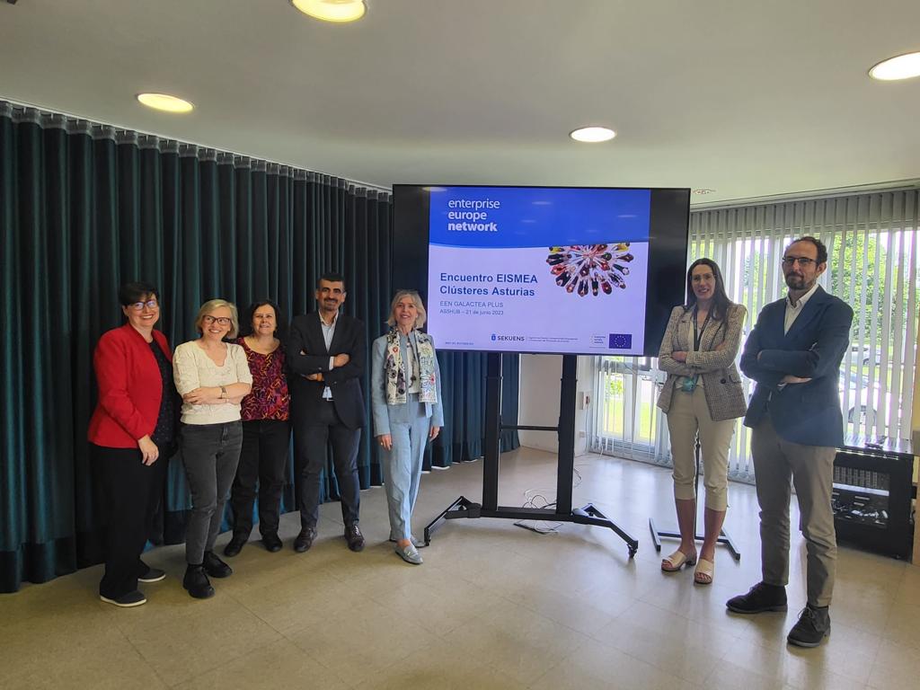 agenciasekuens's tweet photo. Ayer mantuvimos un encuentro con @EU_EISMEA para hablar de los  programas que gestiona la agencia y cuales son las prioridades para Asturias. Además nos reunimos con los clústeres para trasladarles las experiencias como multiplicadores de los servicios de la @EEN_EU @EEN_spain https://t.co/MubaPO3Evw