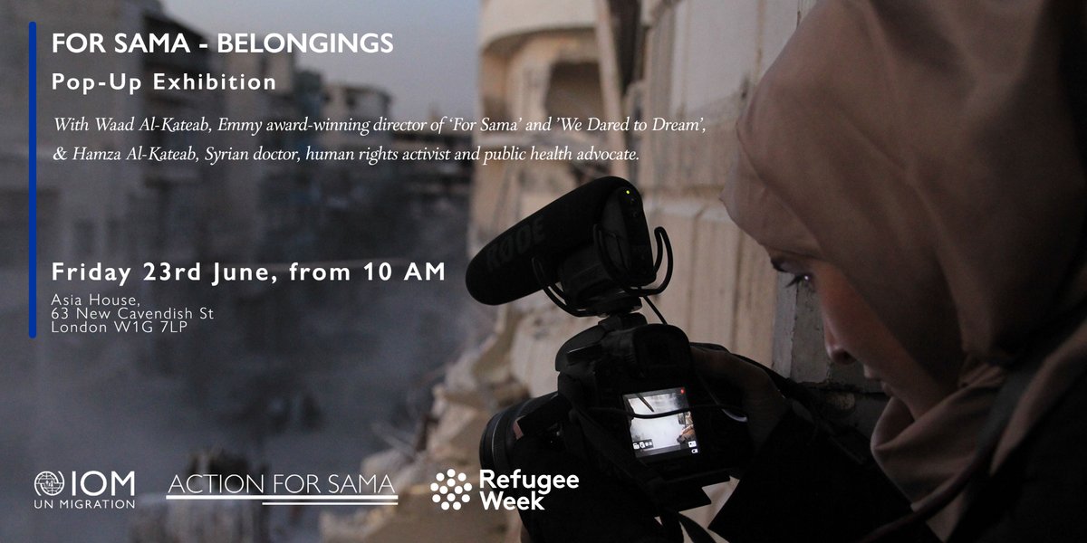 #RefugeeWeek23 #SimpleAct:📷Visit the exhibit 'Belongings' a collection of objects & personal effects that tell the stories of the human beings who experienced the devastation of the war in Syria. 🗓️Fri 23 June 🕙 from 10 AM📍@asiahouseuk w/@ActionforSama👉t.ly/TEH_